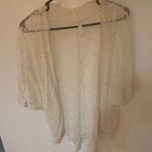 Lace poncho